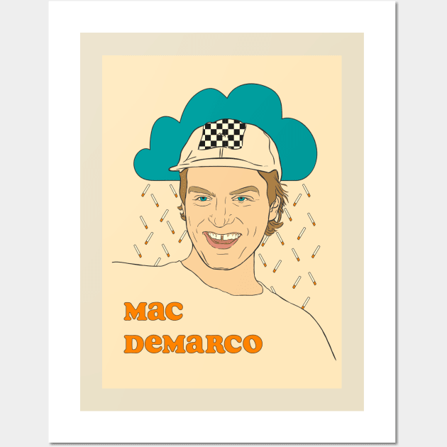 Mac DeMarco vintage poster Wall Art by evacornelia